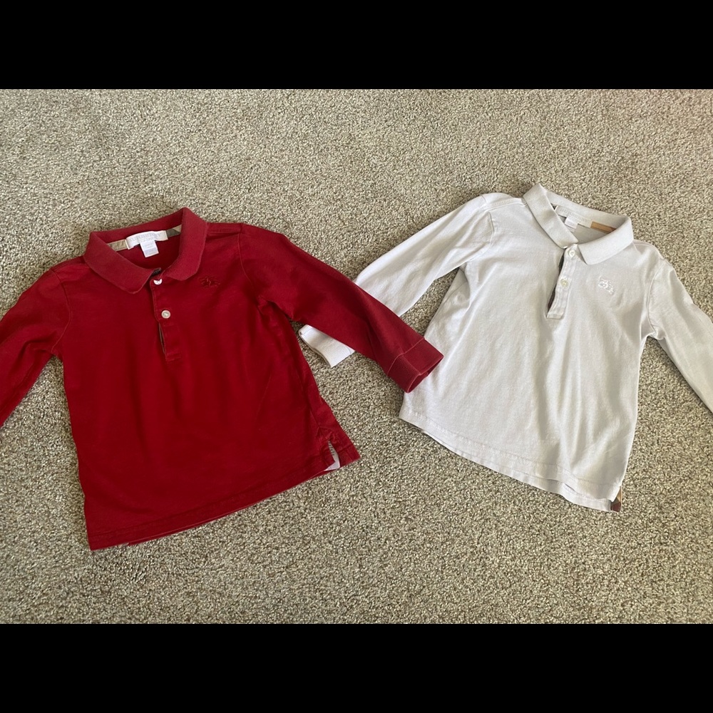 2 burberry shirts bundle
